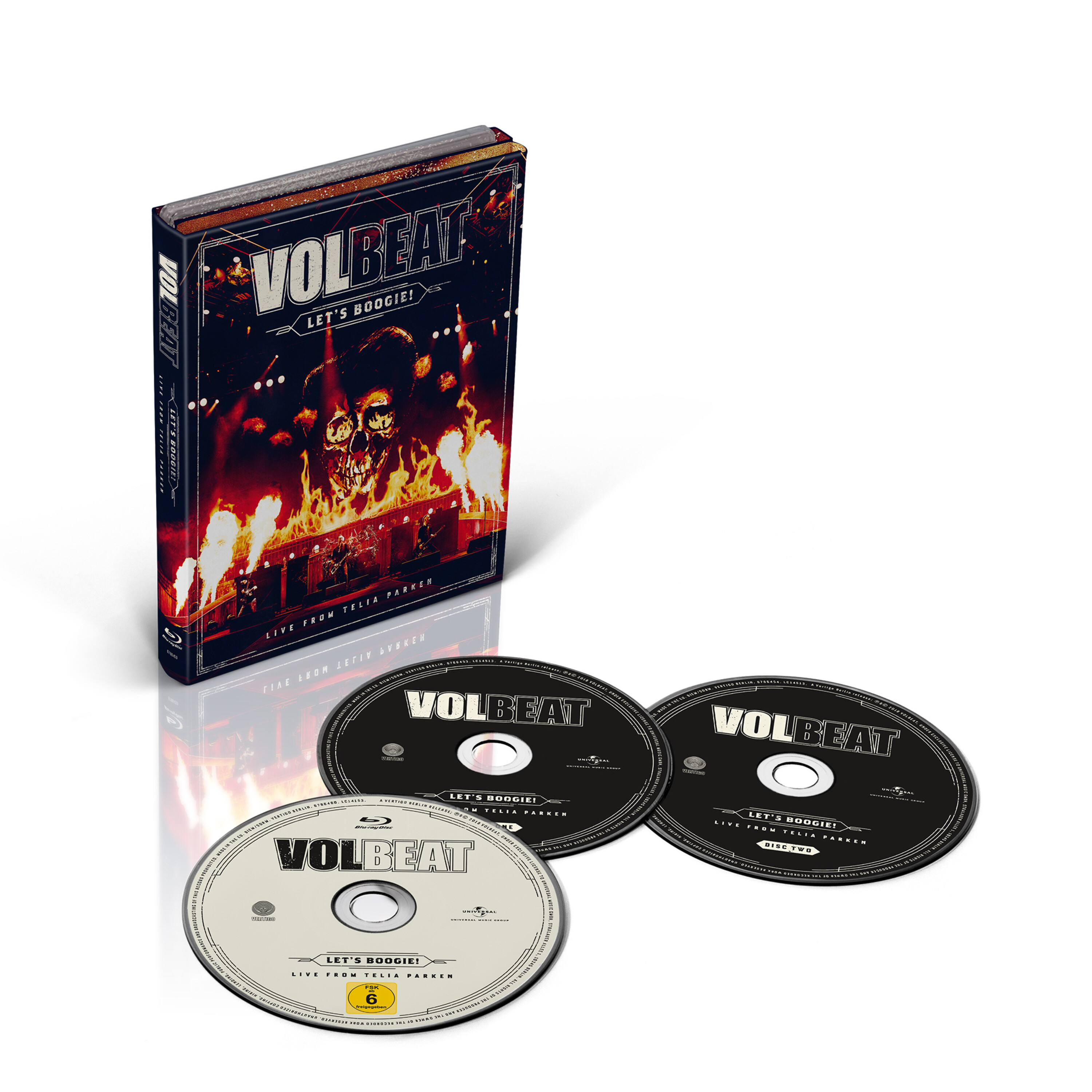 &radic;Let's Boogie! Live from Telia Parken (2CD + BD) von Volbeat - CD jetzt im Volbeat Shop