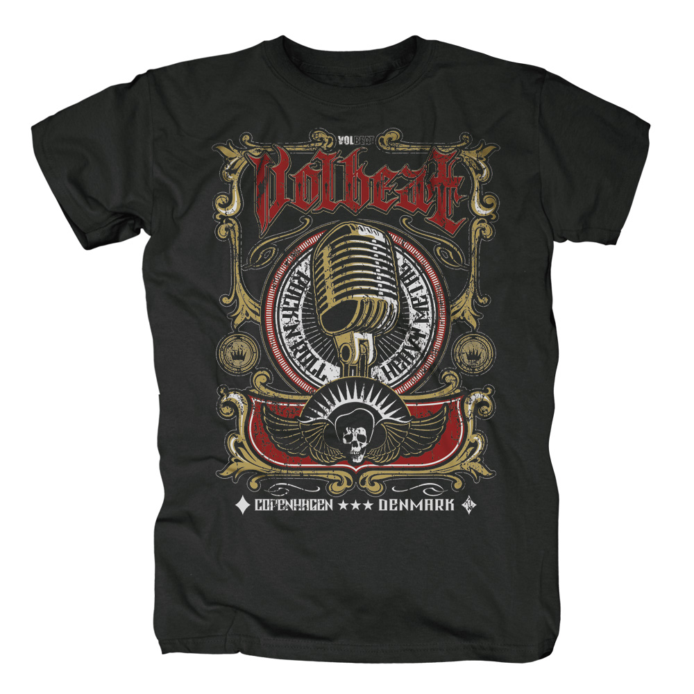 Volbeat Online Store Microphone Volbeat T Shirt