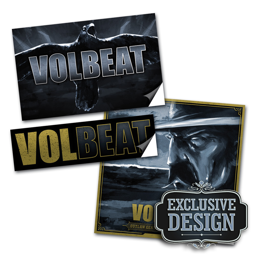Volbeat Online Store Cover Art Volbeat 3er Sticker Set
