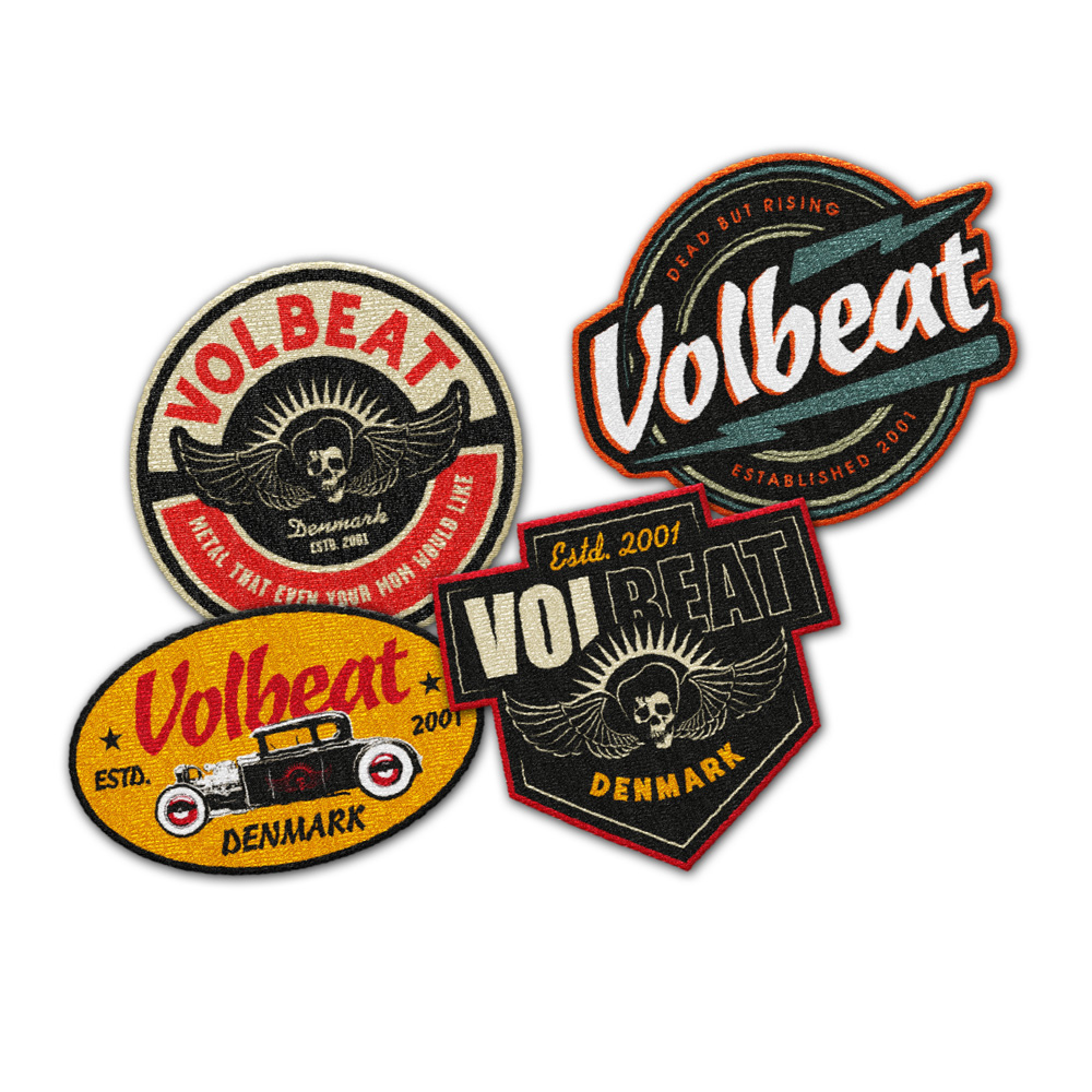Volbeat Online Store Logo Patch Set Volbeat Patches Set