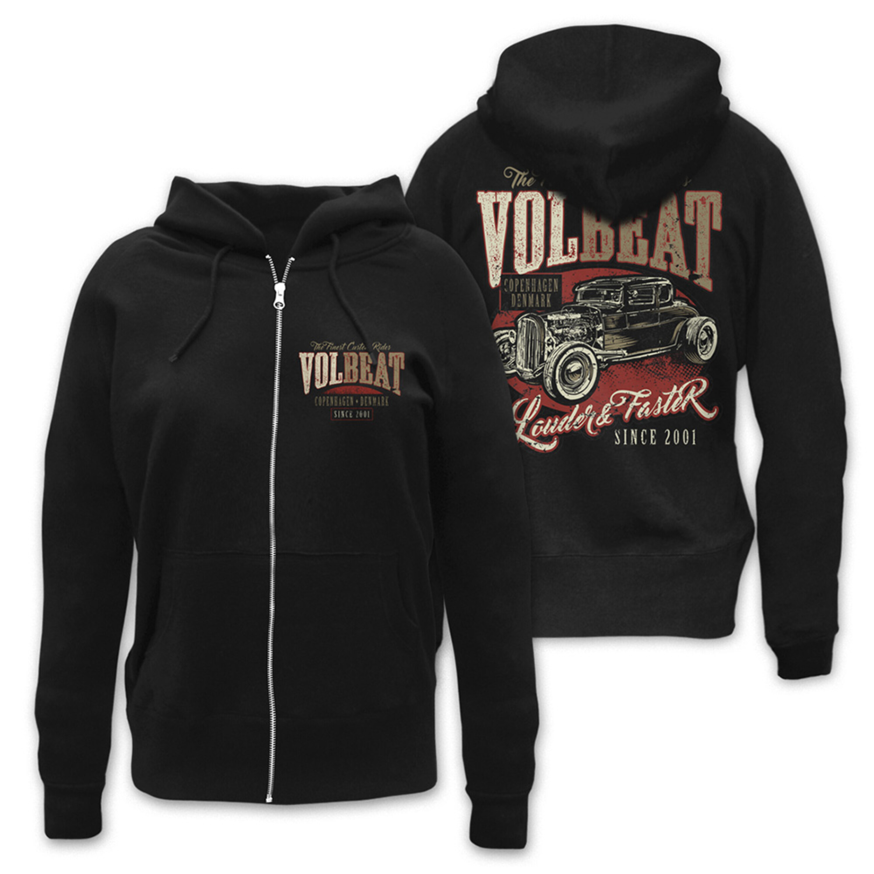 Volbeat - Official Store - Louder & Faster - Volbeat - Girlie hooded jacket